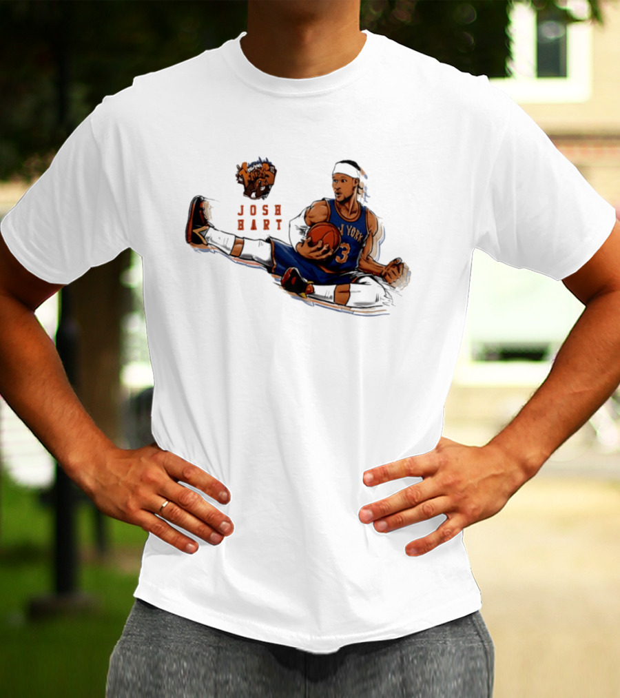 Josh Hart New York Knicks Basketball Star Pose T-Shirt