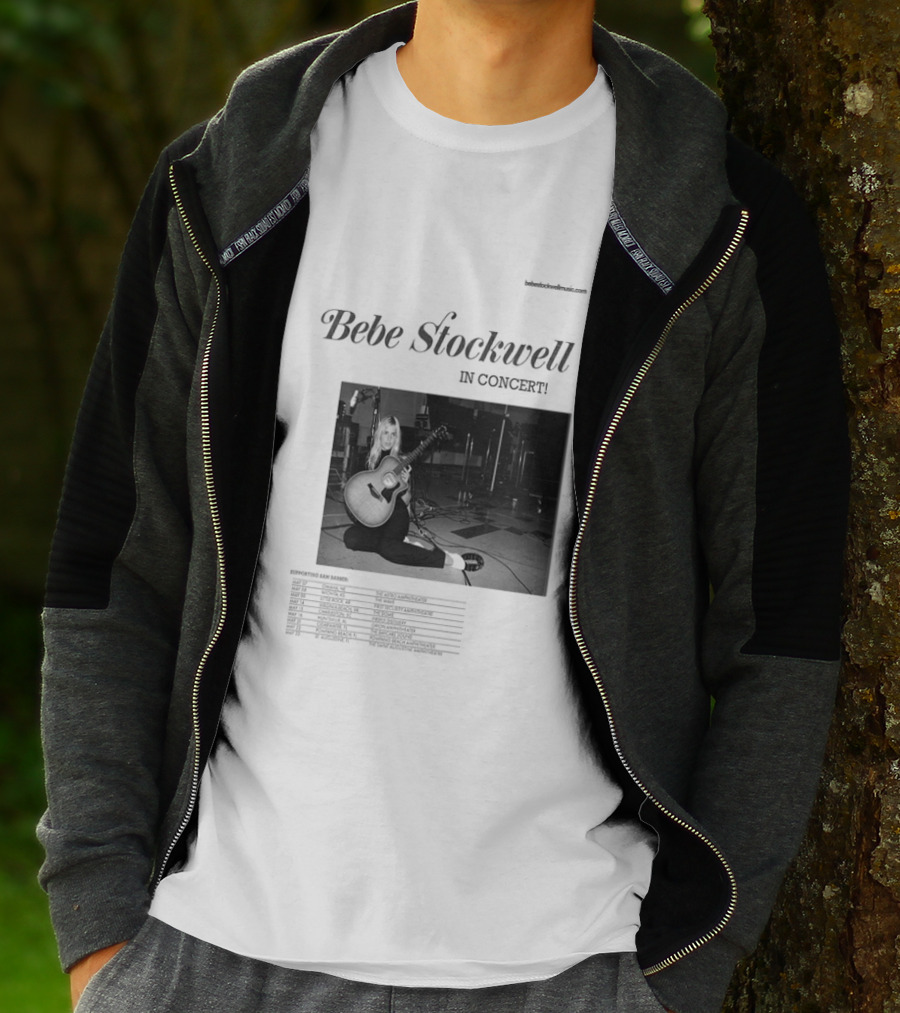 Bebe Stockwell In Concert Tour 2026 Dates Featuring Sam Barber T-Shirt