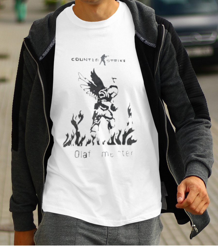 Counter Strike Olaf Meister Wings And Flames T-Shirt