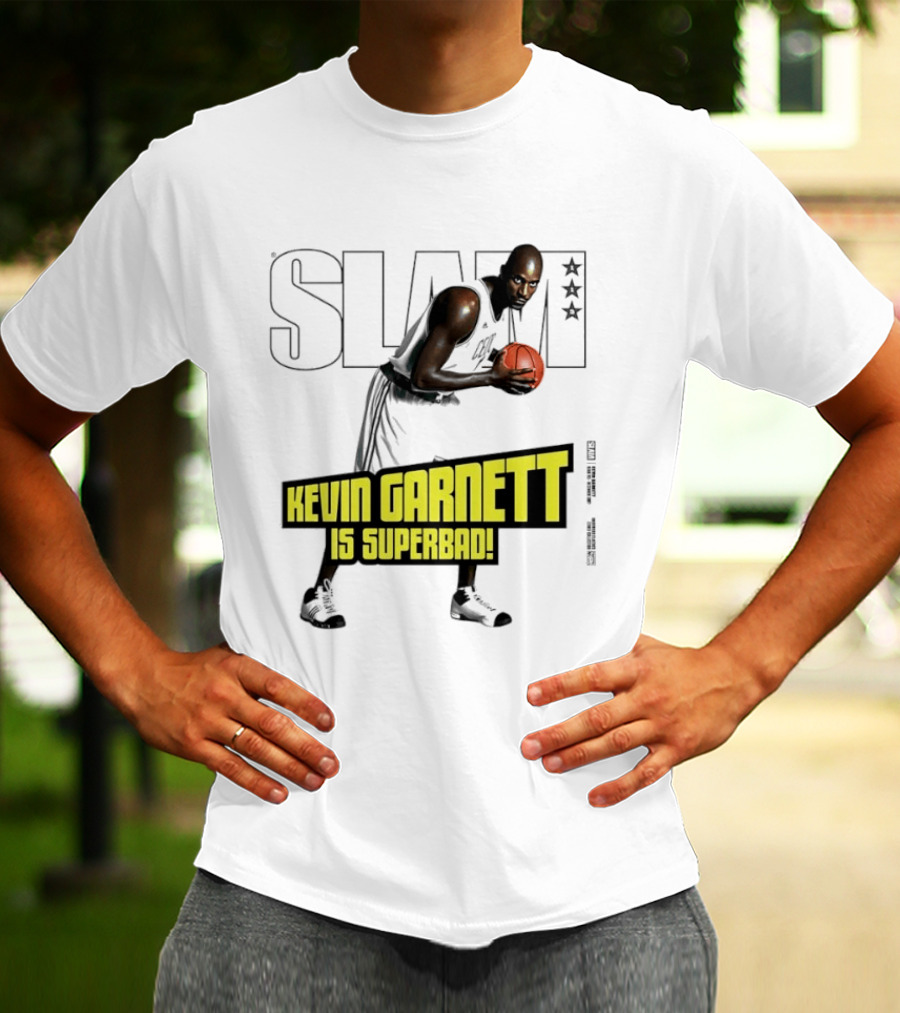 SLAM Magazine Cover Kevin Garnett Boston Celtics Is Superbad T-Shirt