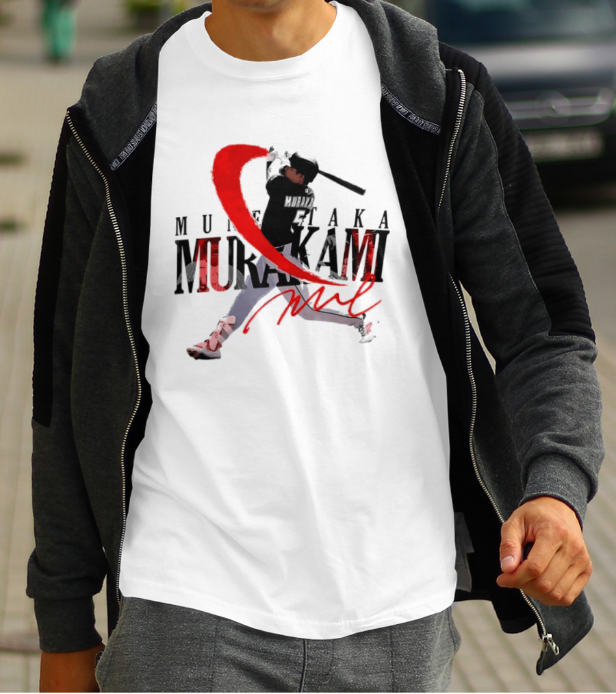 Munetaka Murakami Baseball Player Red Swing T-Shirt