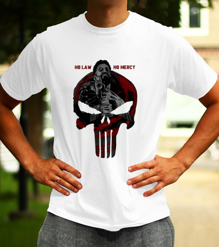 No Law No Mercy Skull Of Terror The Punisher Marvel Universal T-Shirt