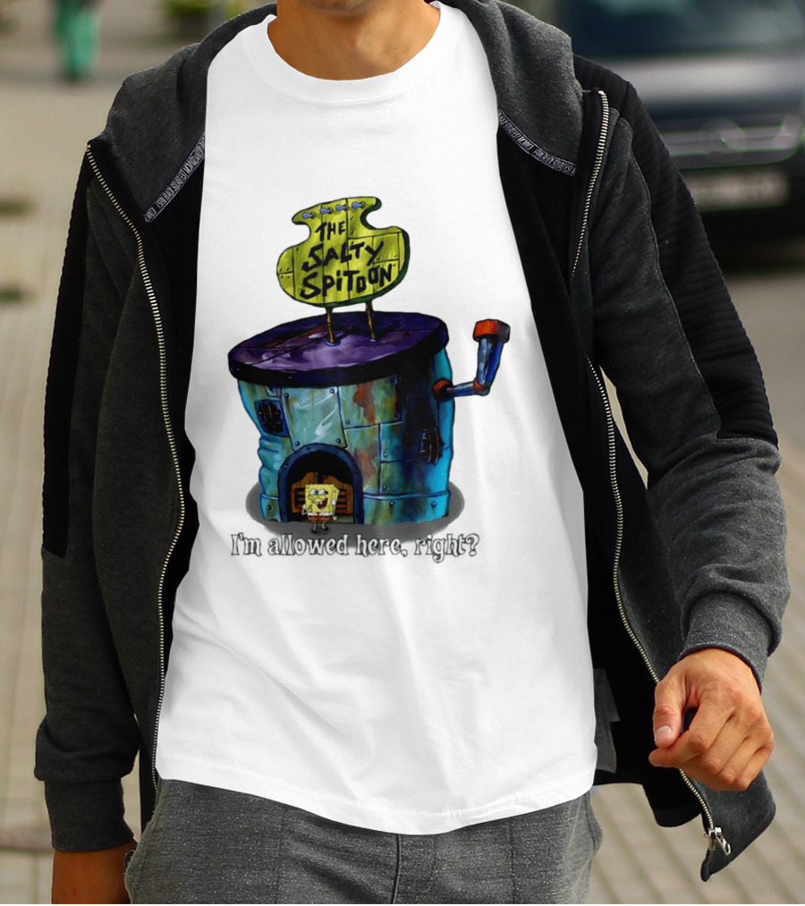 The Salty Spitoon SpongeBob SquarePants Are You Tough Enough Entrance Scene T-Shirt