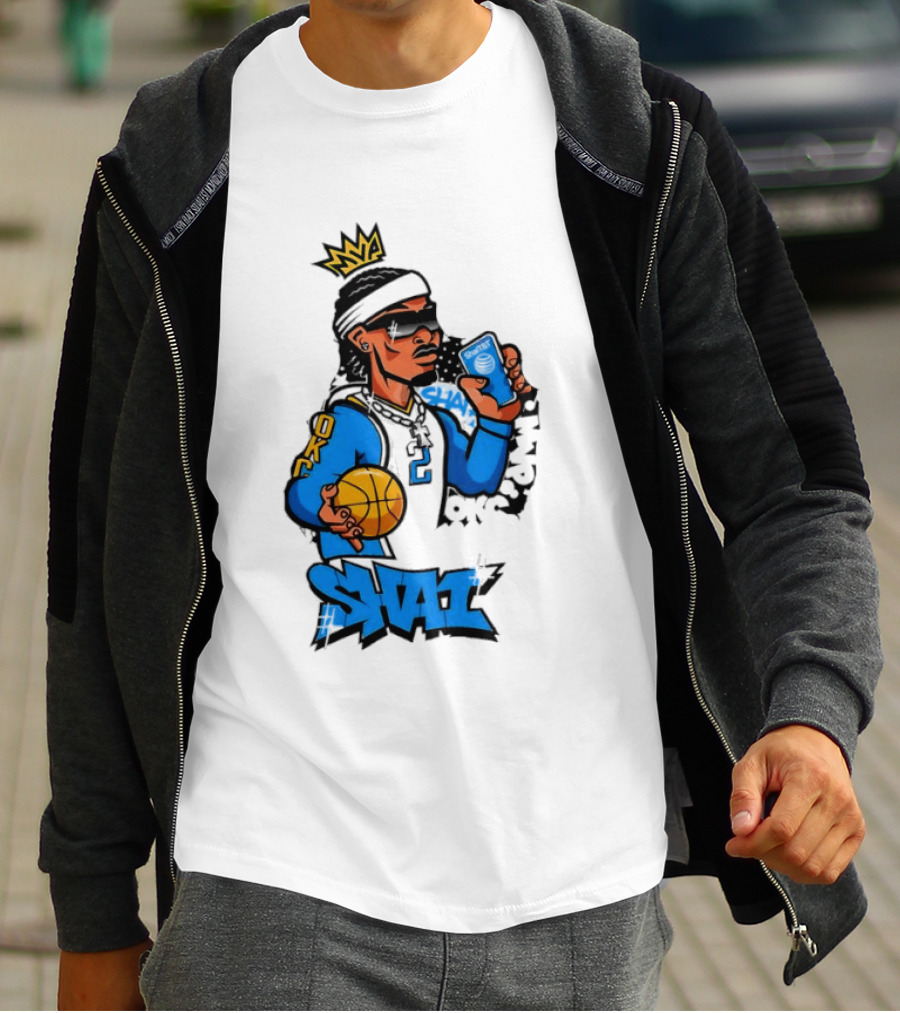 Shai Gilgeous Alexander OKC Crown Basketball Graphic SGA T-Shirt
