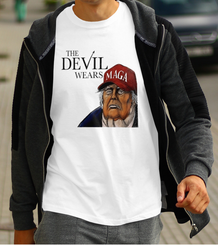 The Devil Wears MAGA Cap Trump T-Shirt