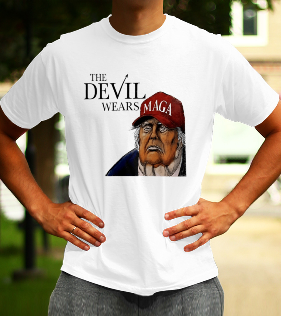 The Devil Wears MAGA Cap Trump T-Shirt