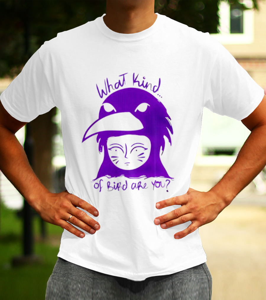 Moonrise Kingdom What Kind Of Bird Are You Purple Drawing T-Shirt