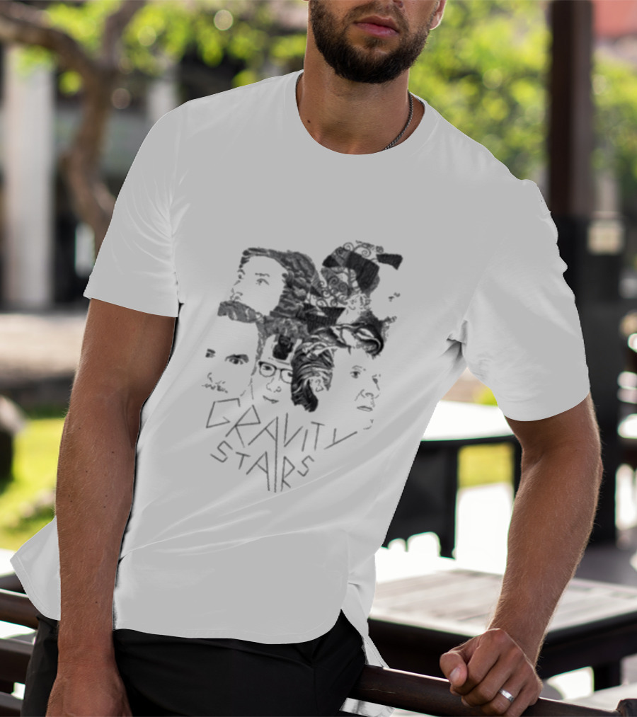 Crowded House Gravity Stairs Tour Faces Montage T-Shirt