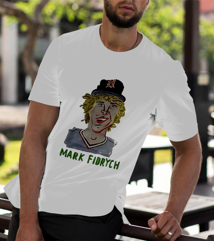 Mark Fidrych Detroit Tigers Vintage Baseball Legend T-Shirt