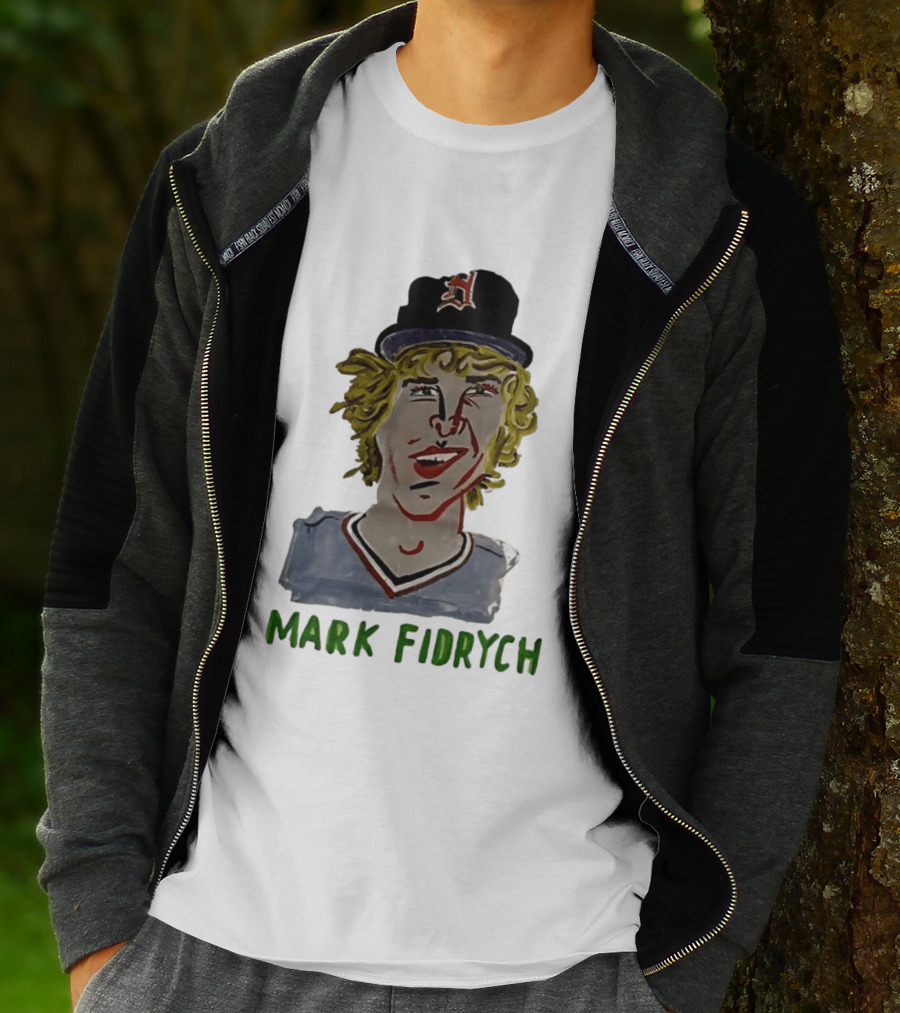 Mark Fidrych Detroit Tigers Vintage Baseball Legend T-Shirt