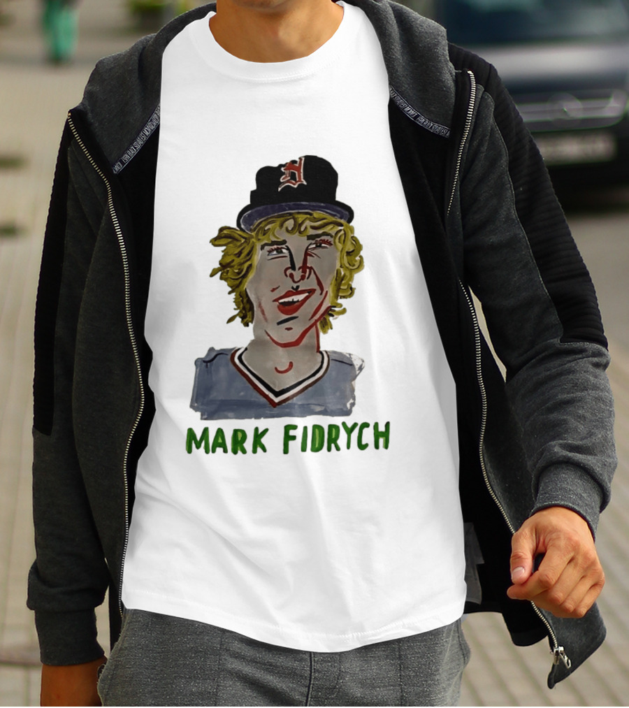 Mark Fidrych Detroit Tigers Vintage Baseball Legend T-Shirt