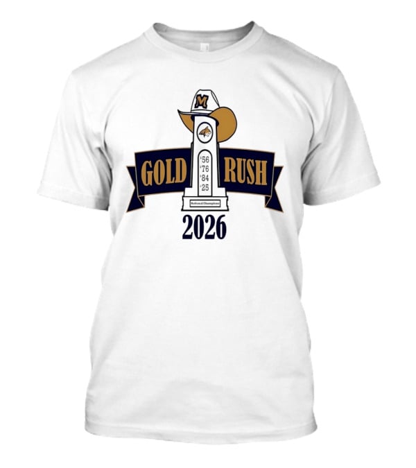 Montana State Bobcats Gold Rush 2026 Memorial Bell Cathedral T-Shirt