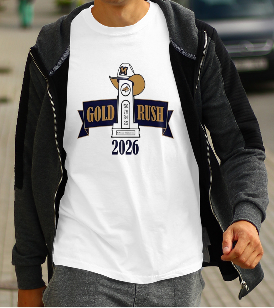 Montana State Bobcats Gold Rush 2026 Memorial Bell Cathedral T-Shirt