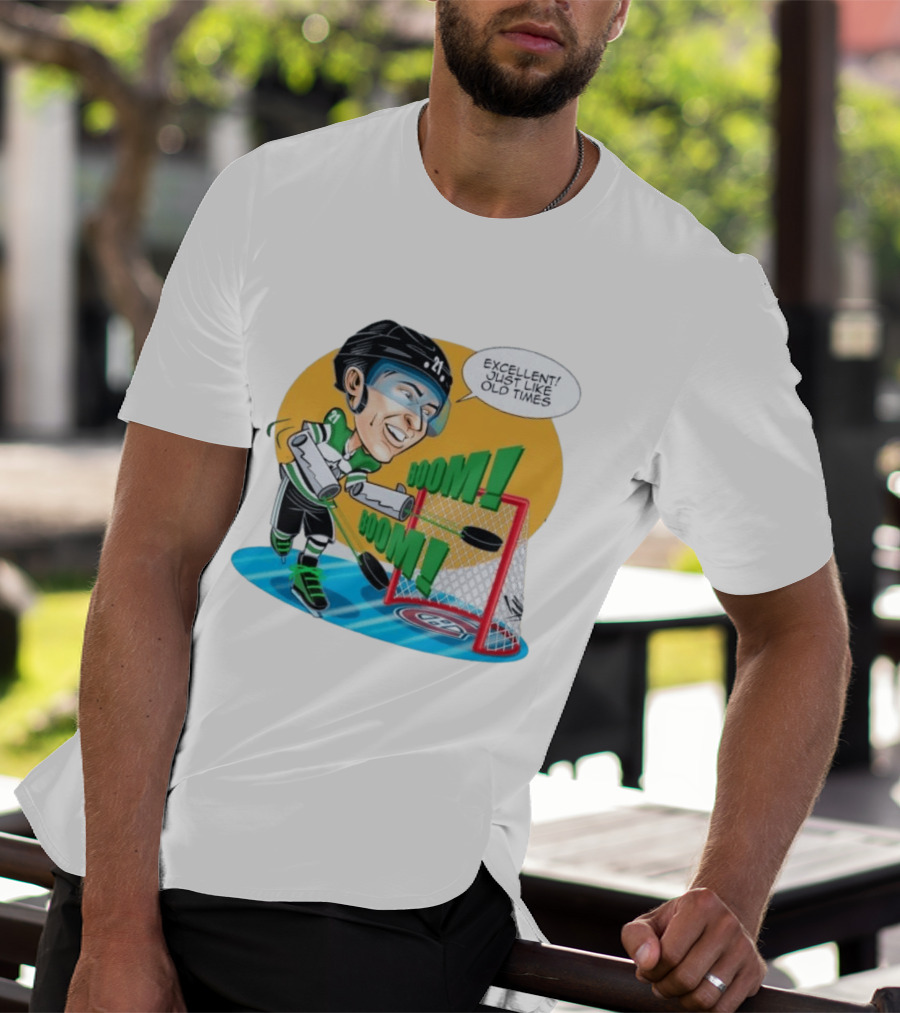 Jason Robertson Boom Excellent Just Like Old Times Hockey Goal T-Shirt