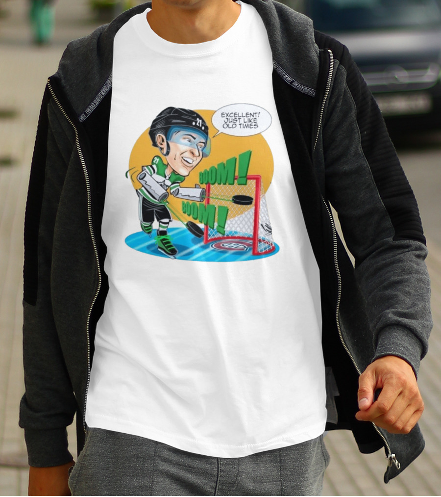 Jason Robertson Boom Excellent Just Like Old Times Hockey Goal T-Shirt
