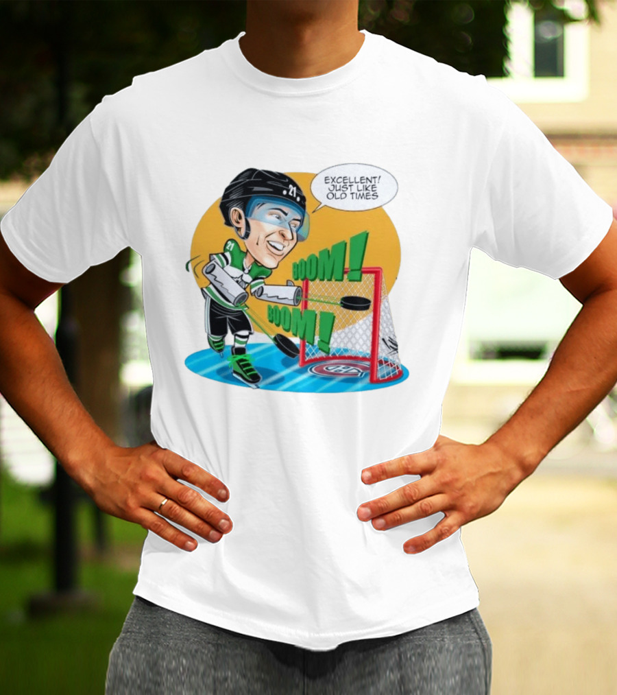 Jason Robertson Boom Excellent Just Like Old Times Hockey Goal T-Shirt