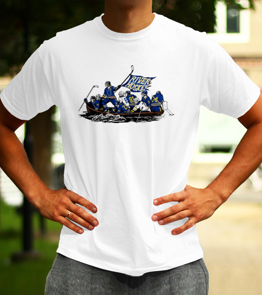 Crossing The Niagara River Hockey Buffalo Sabres USA 250th Anniversary T-Shirt