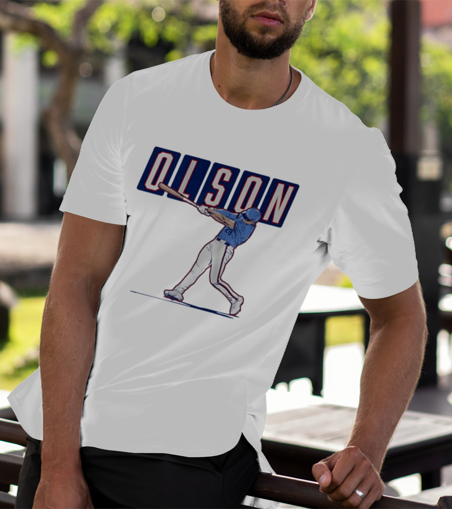 Olson 28 ATL Slugger Swing For Atlanta Braves Baseball Fans T-Shirt