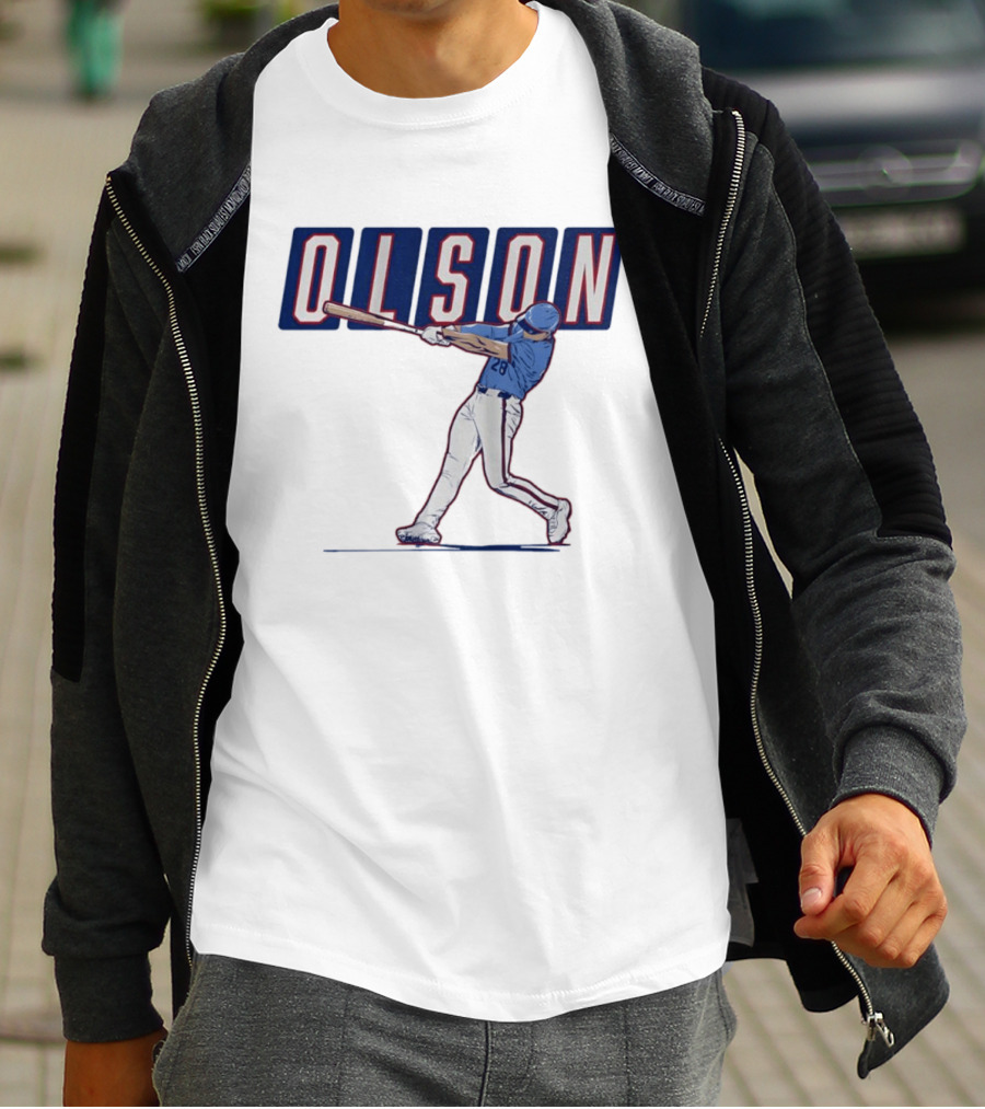 Olson 28 ATL Slugger Swing For Atlanta Braves Baseball Fans T-Shirt