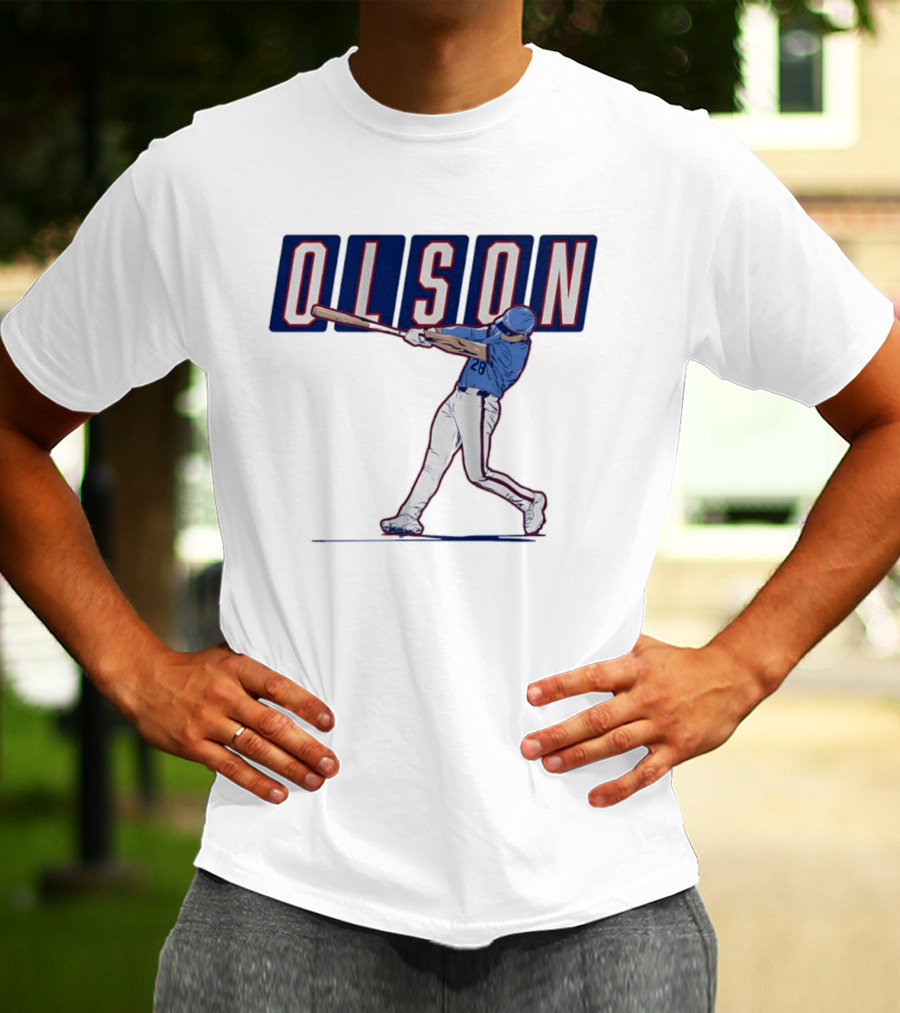 Olson 28 ATL Slugger Swing For Atlanta Braves Baseball Fans T-Shirt