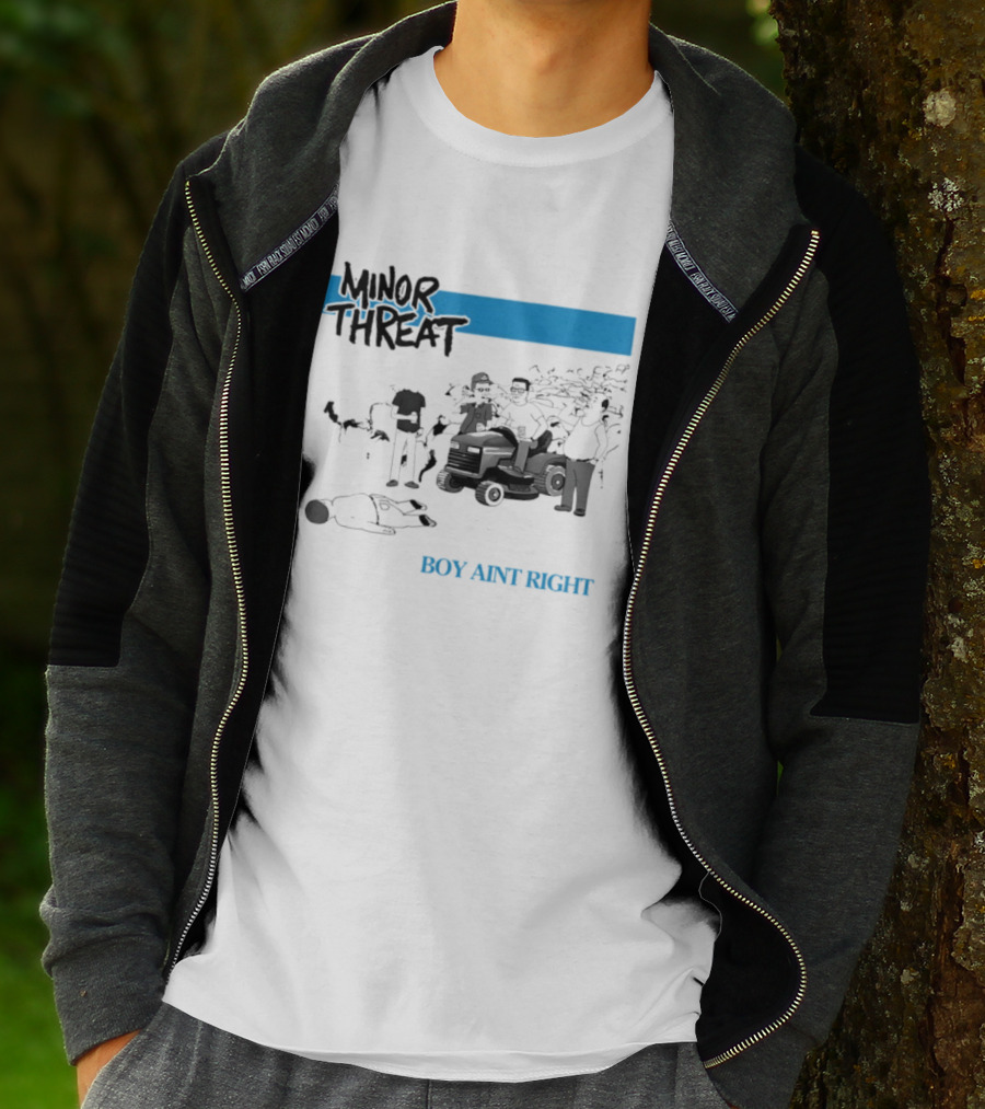 Minor Threat Boy Ain't Right Beer Mower Scene T-Shirt