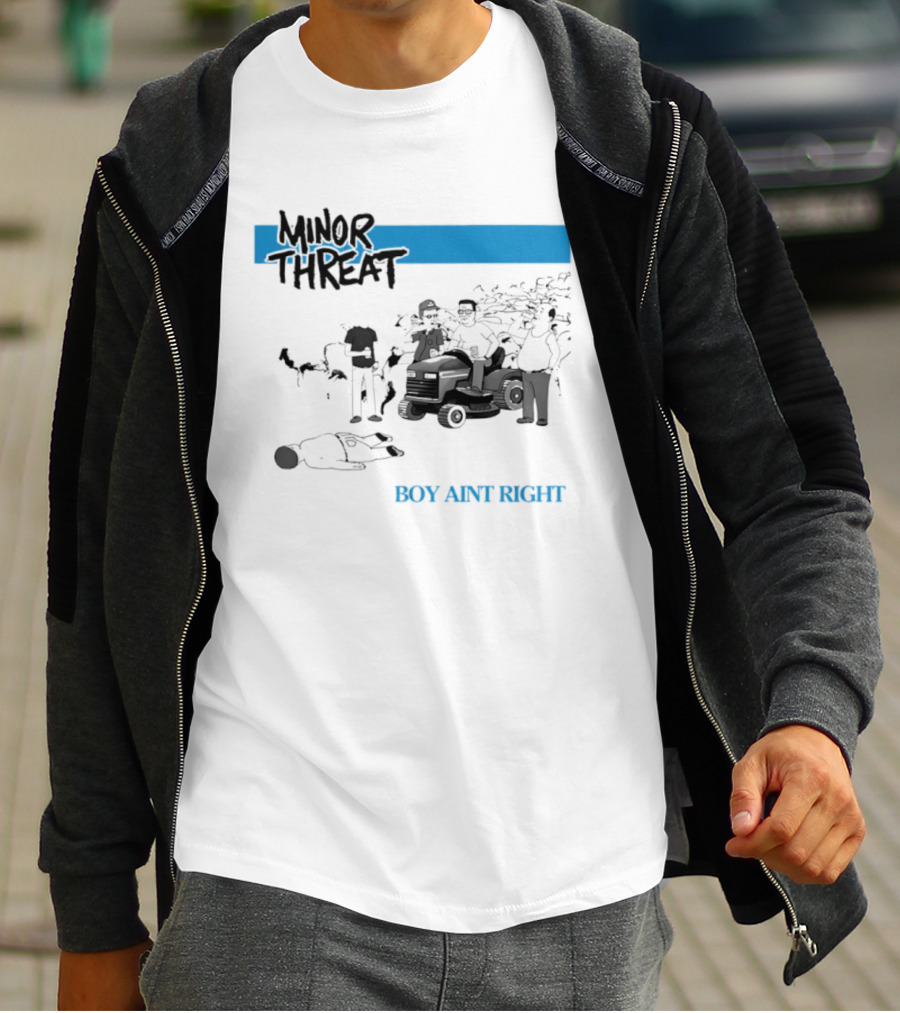 Minor Threat Boy Ain't Right Beer Mower Scene T-Shirt