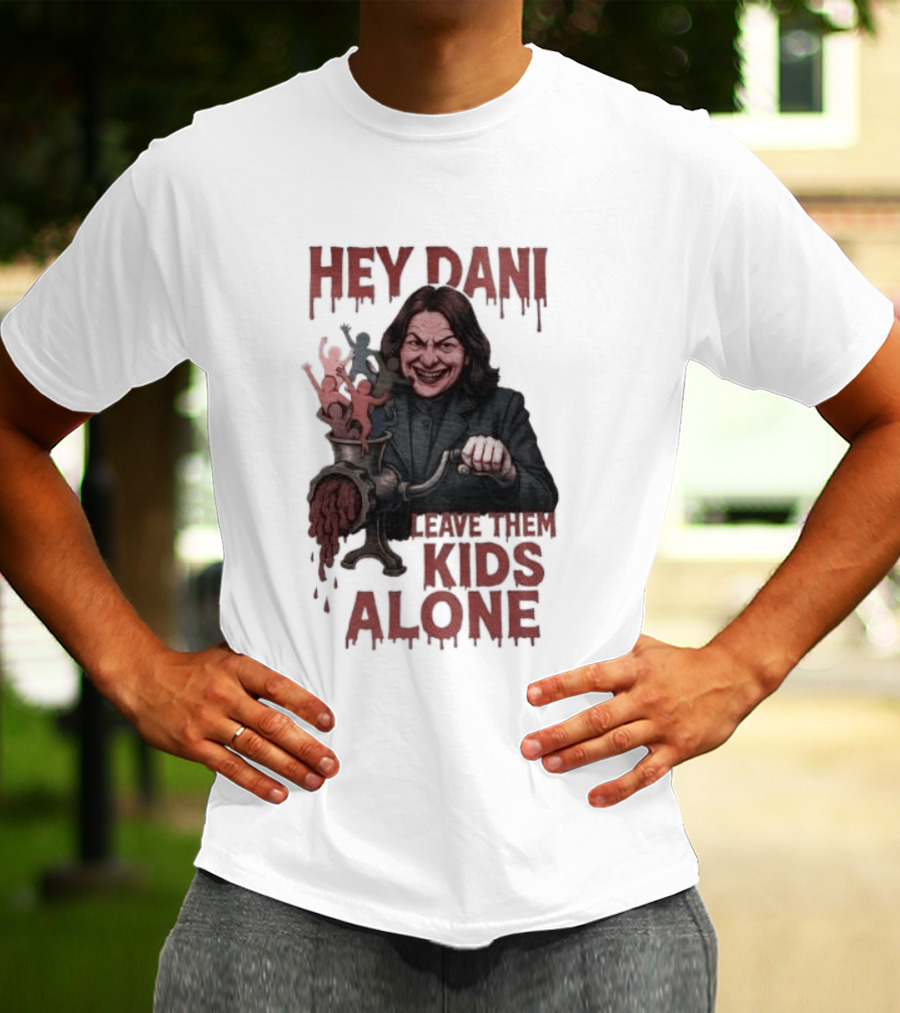 Hey Dani Leave Them Kids Alone Creepy Halloween T-Shirt