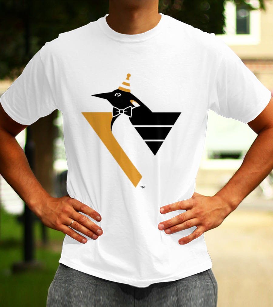 Pittsburgh Penguins Happy Birthday RoboPenguin NHL Party T-Shirt
