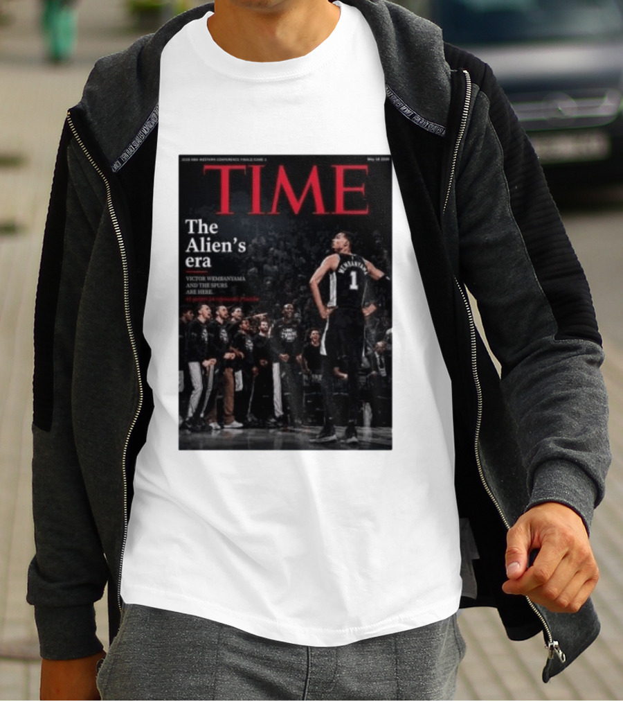 Victor Wembanyama The Alien's Era Time Spurs T-Shirt
