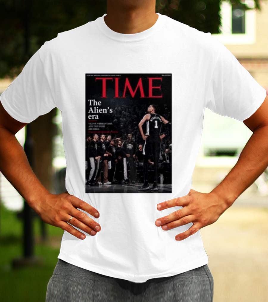 Victor Wembanyama The Alien's Era Time Spurs T-Shirt