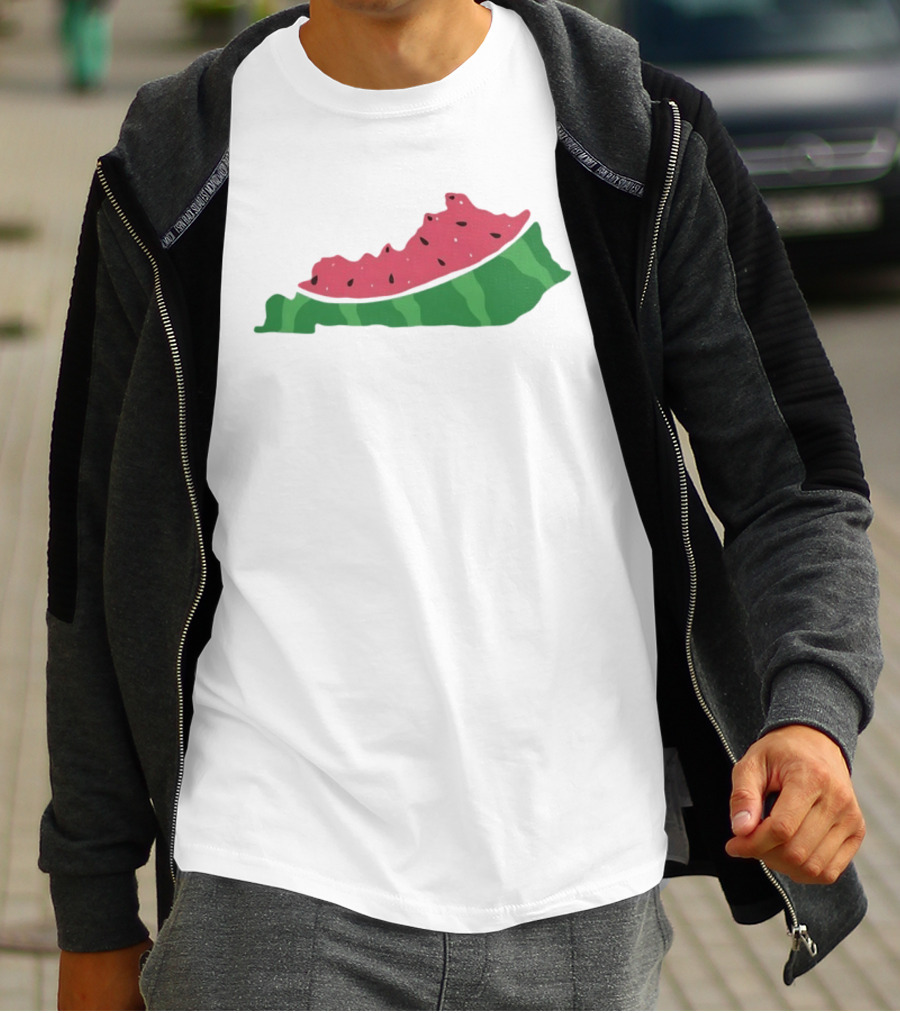 Watermelon Kentucky Shaped Slice T-Shirt