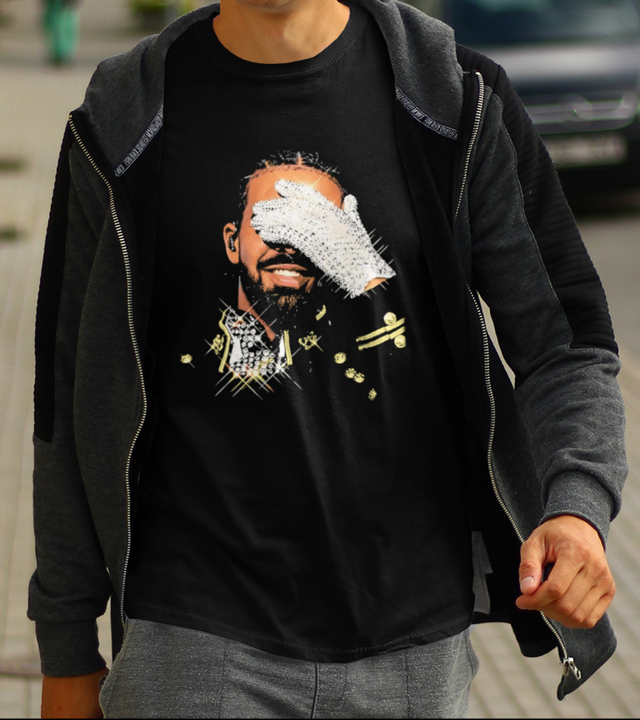 Drake Iceman Pay Tribute To Michael Jackson Glitter Glove Iconic Gesture T-Shirt