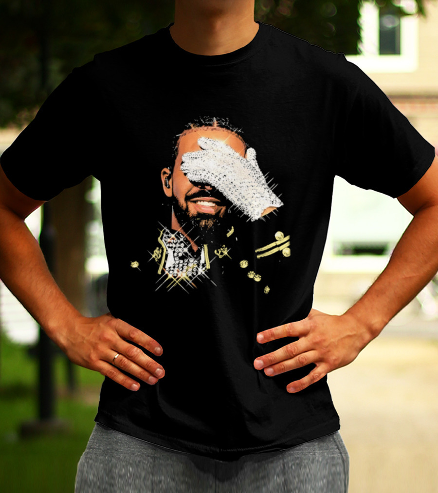Drake Iceman Pay Tribute To Michael Jackson Glitter Glove Iconic Gesture T-Shirt