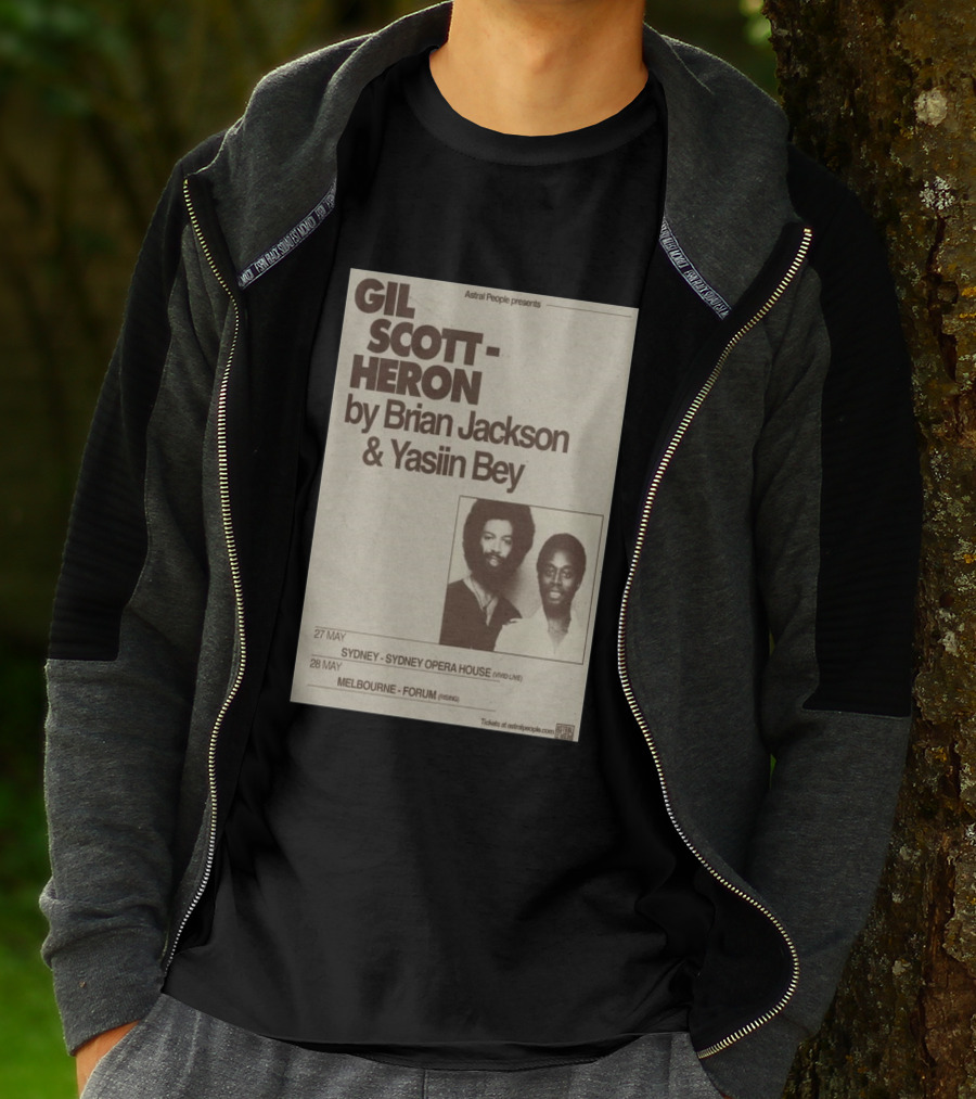 Gil Scott Heron Brian Jackson Yasiin Bey Sydney Opera House May 27 Melbourne Forum May 28 T-Shirt