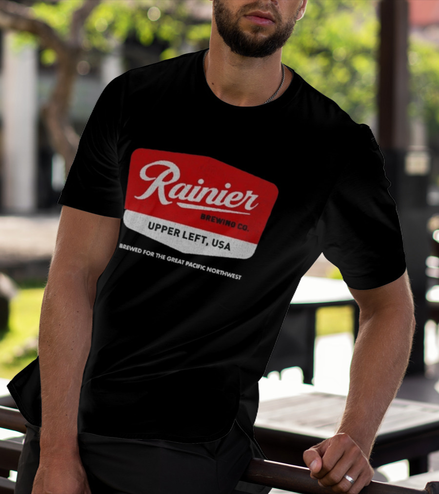 Rainier Brewing Co Upper Left USA Pacific Northwest T-Shirt
