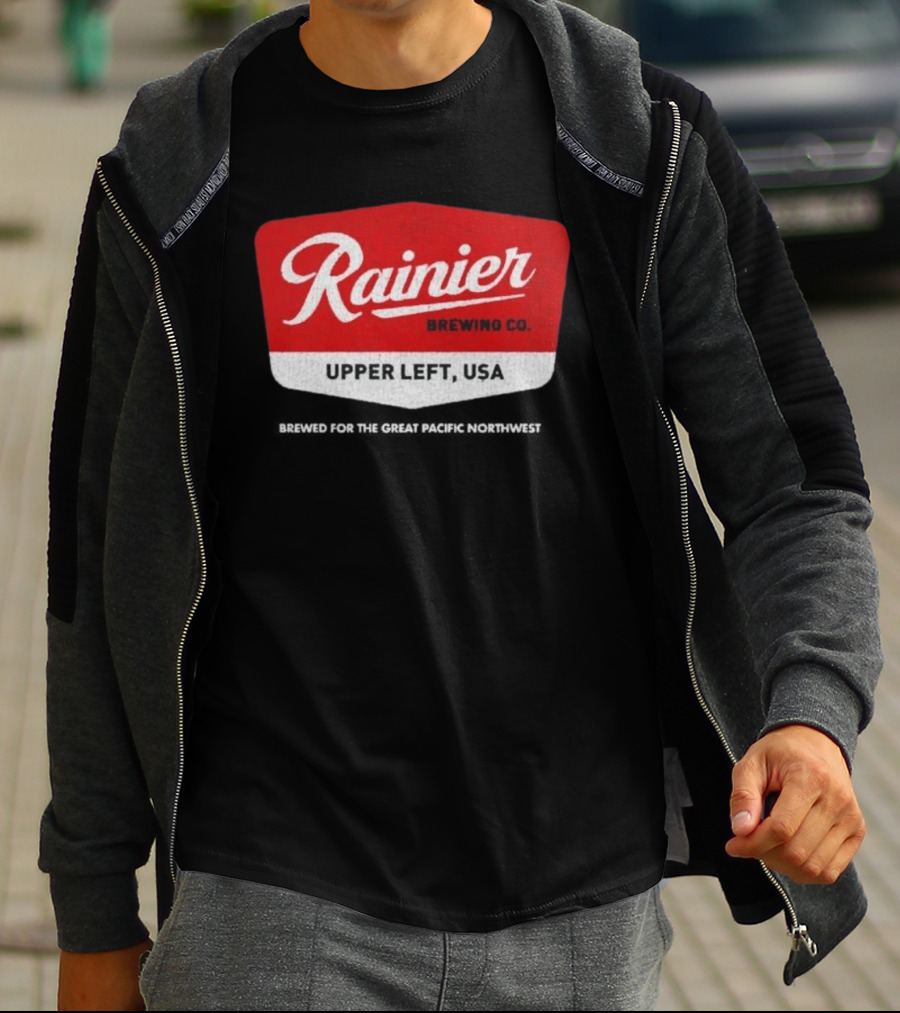 Rainier Brewing Co Upper Left USA Pacific Northwest T-Shirt