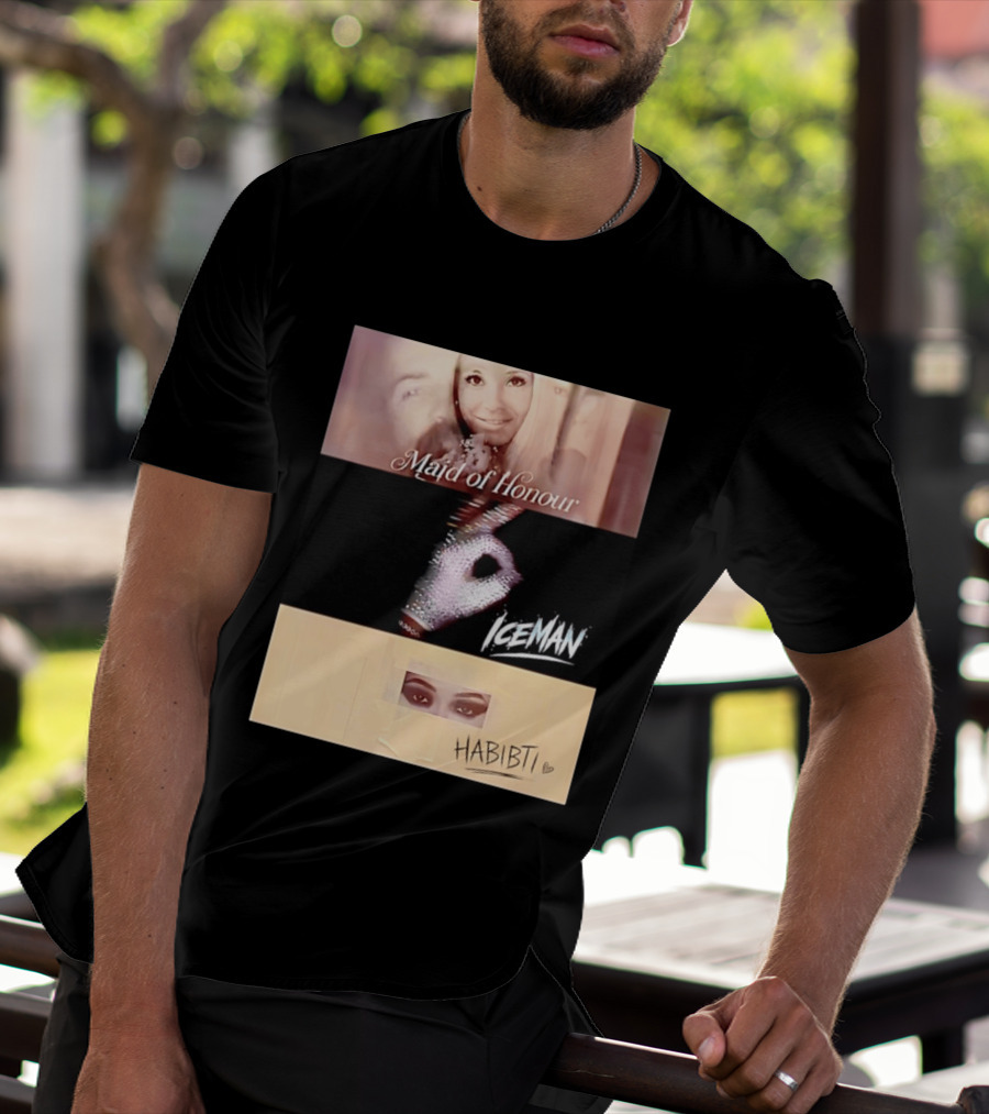 Maid Of Honour Iceman Habibti Mashup With Glove And Portraits T-Shirt