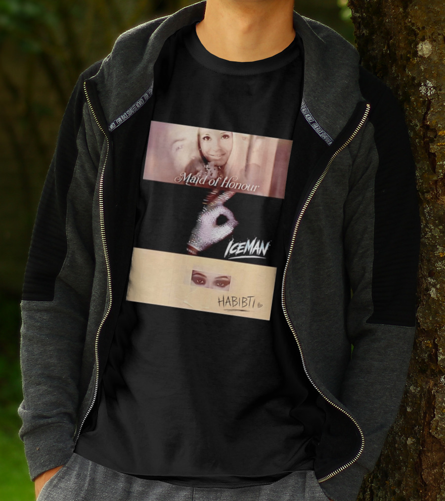 Maid Of Honour Iceman Habibti Mashup With Glove And Portraits T-Shirt