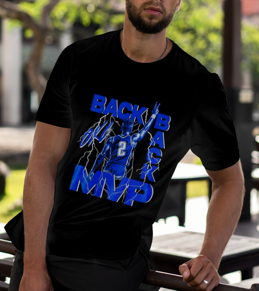 Shai Gilgeous Alexander Back 2 Back MVP Oklahoma City Thunder Storm T-Shirt