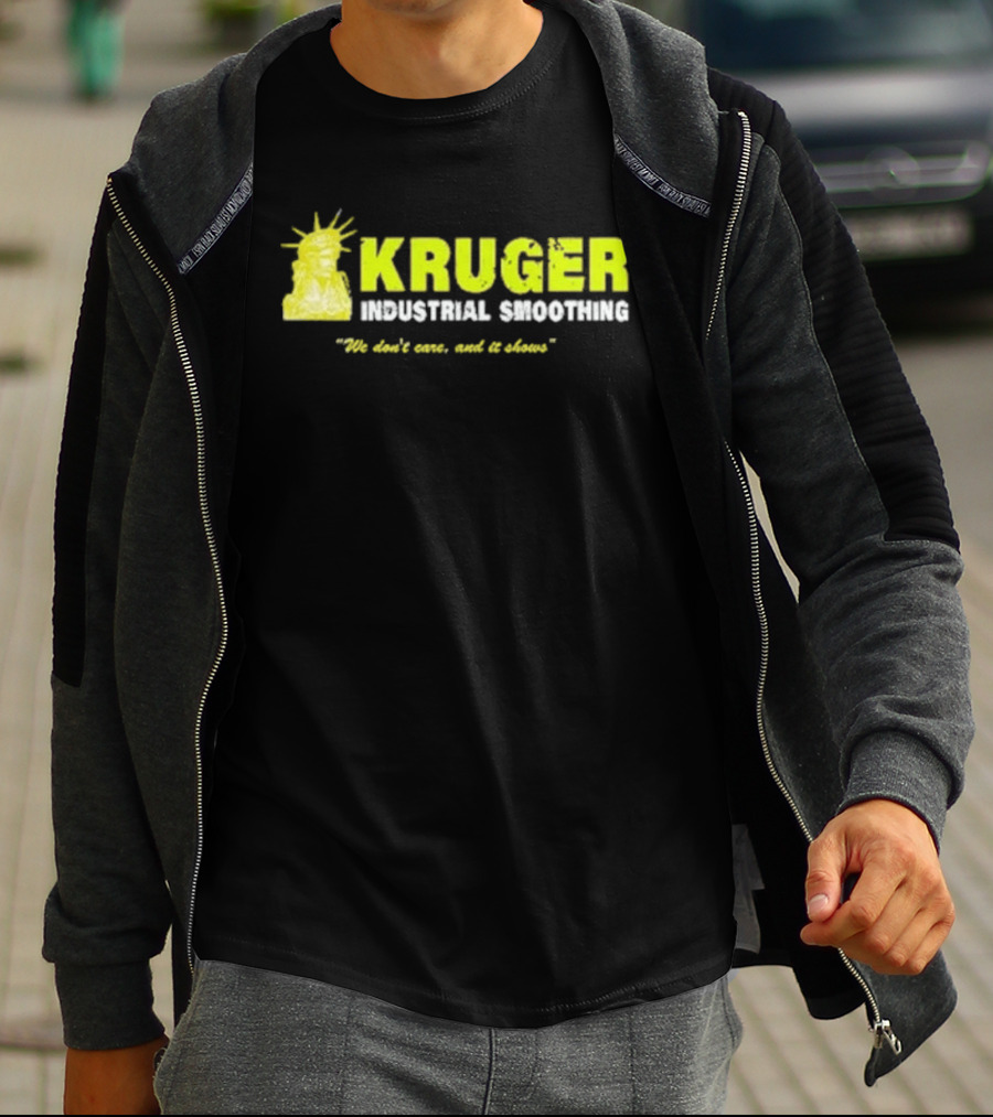 Kruger Industrial Smoothing We Don't Care And It Shows Statue Reference T-Shirt