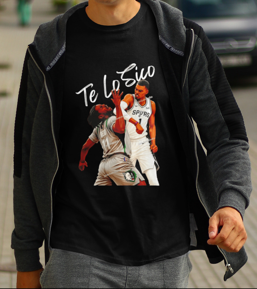 San Antonio Spurs Basketball Te Lo Sico Wemby Elbow Reid T-Shirt