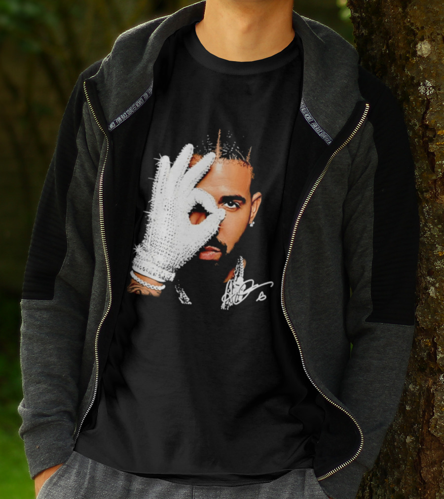 The Iceman Drake Rhinestone Glove T-Shirt