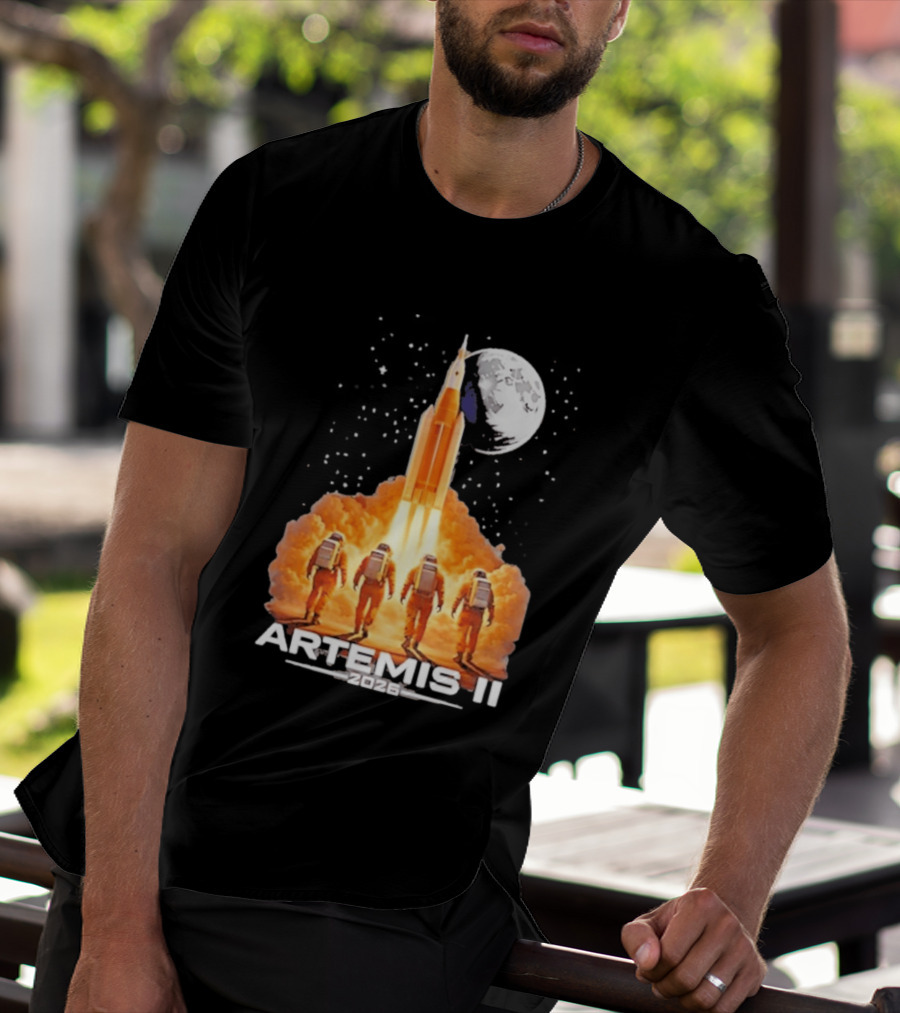 Artemis II Moon Mission 2026 NASA Astronaut Launch T-Shirt