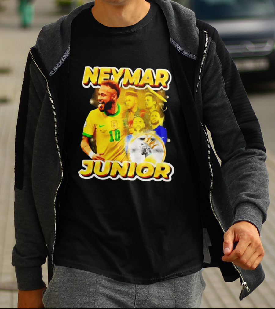 Neymar Junior Brasil National Football Team 10 Celebration Soccer Star T-Shirt