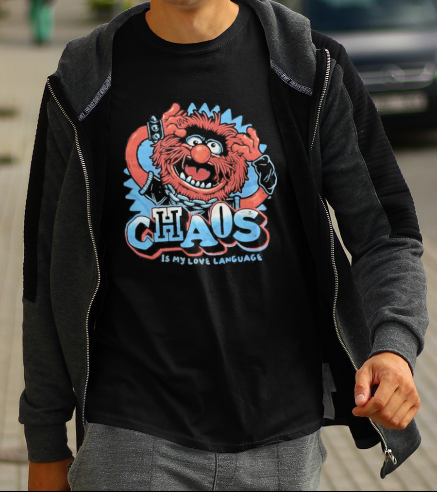 Muppets Animal Chaos Is My Love Language Drummer T-Shirt