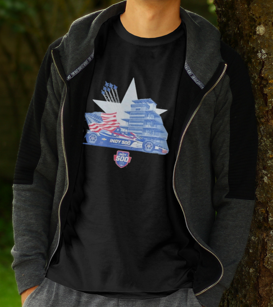 Need For Speed Indy 500 American Flag 2026 Racing Event T-Shirt