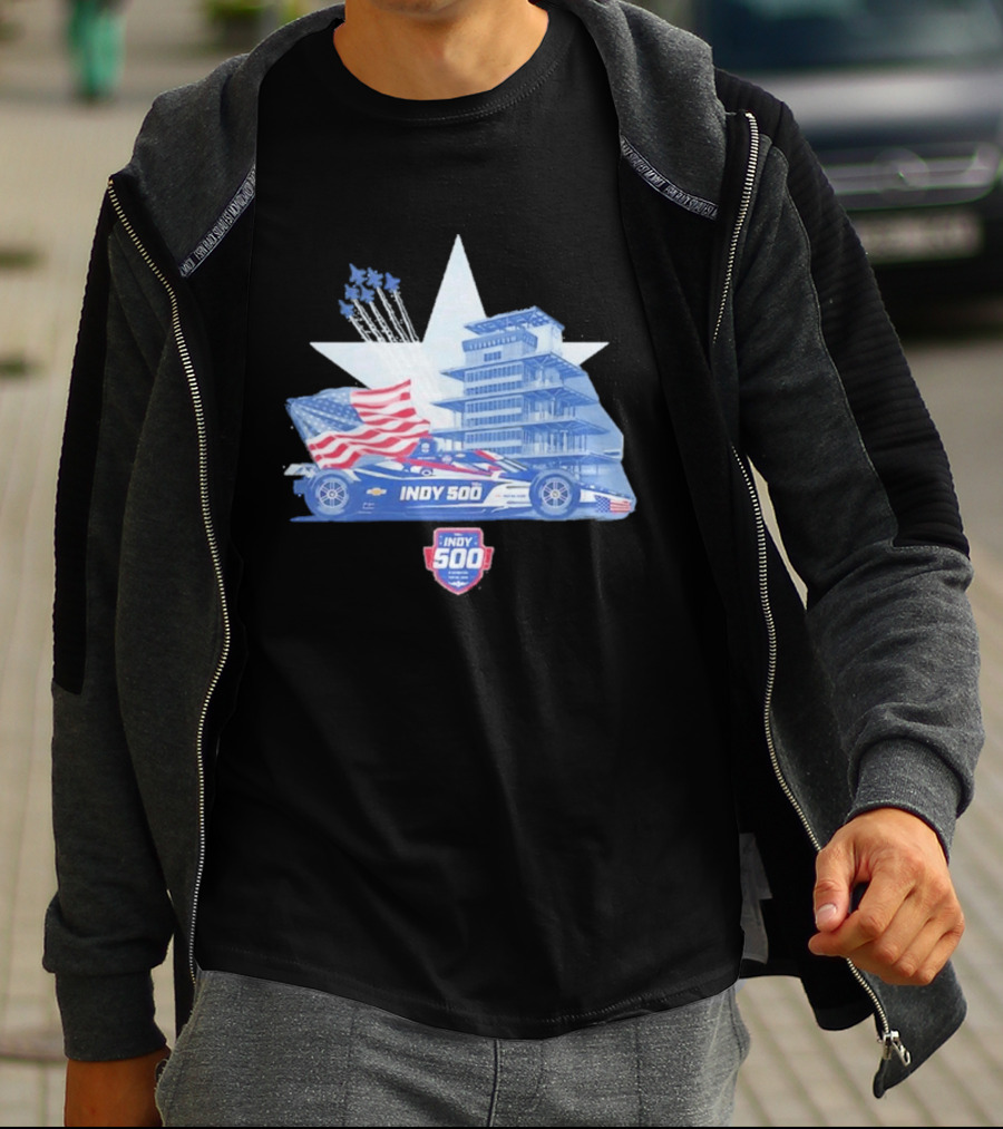 Need For Speed Indy 500 American Flag 2026 Racing Event T-Shirt