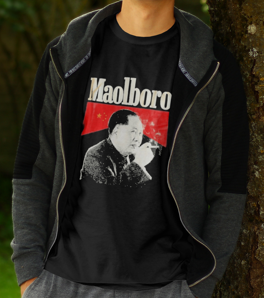 Maolboro Mao Zedong Chinese Flag Mashup T-Shirt