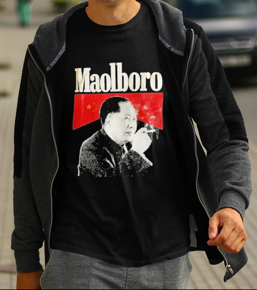 Maolboro Mao Zedong Chinese Flag Mashup T-Shirt