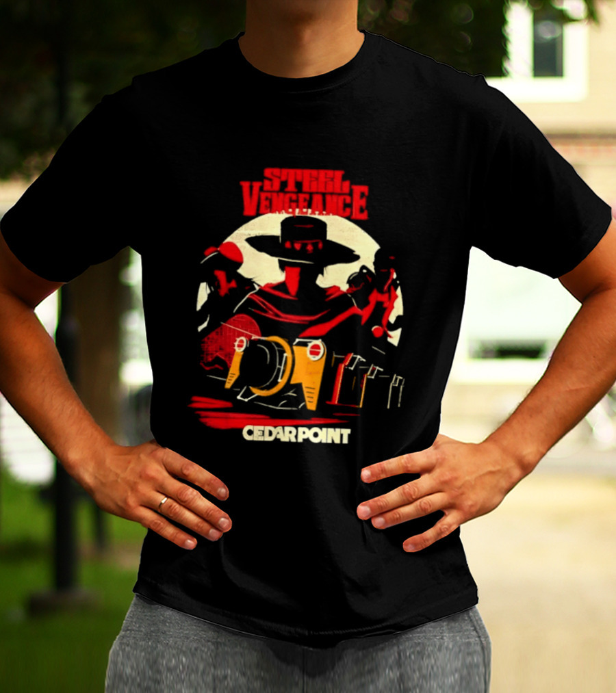 Steel Vengeance Cedar Point Wild West Cowboy Adventure T-Shirt